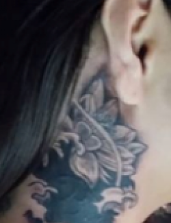 Neck tattoo